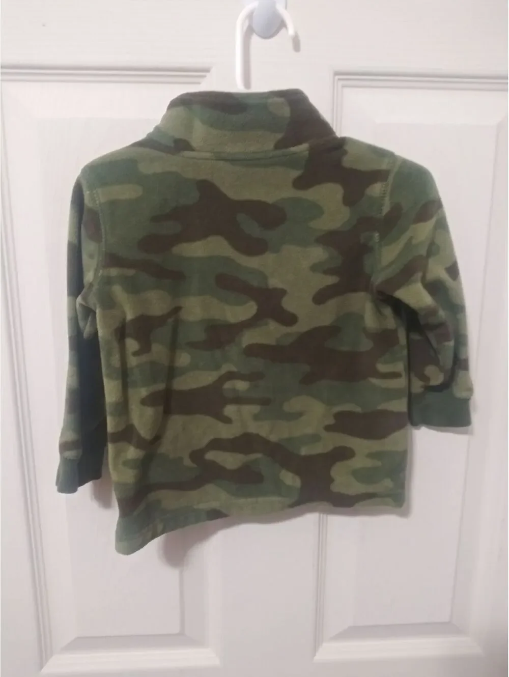 carter's Boys Pullover Fleece Shirt Camouflage 18m Green
